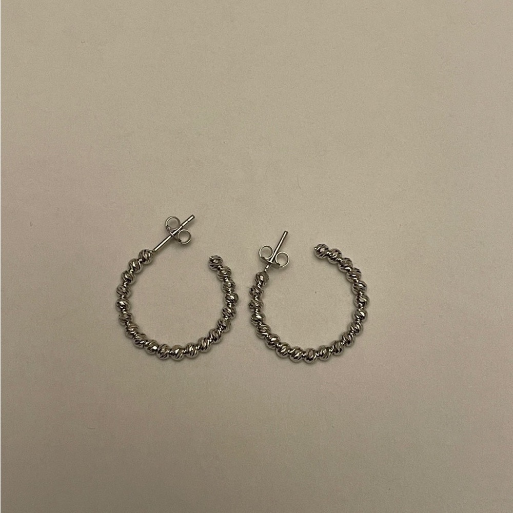 Sterling Silver Hoops - image 1